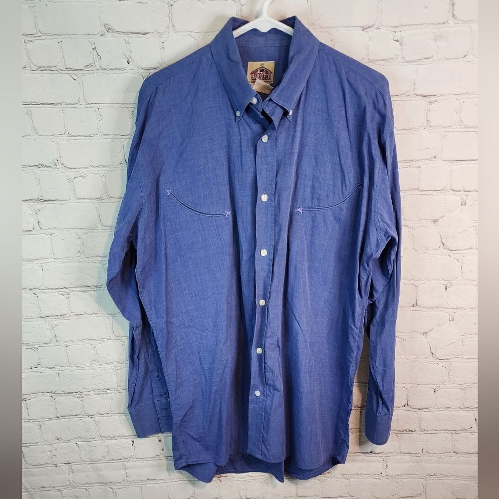 Men's Barn Fly longsleeve button-down shirt' size Medium